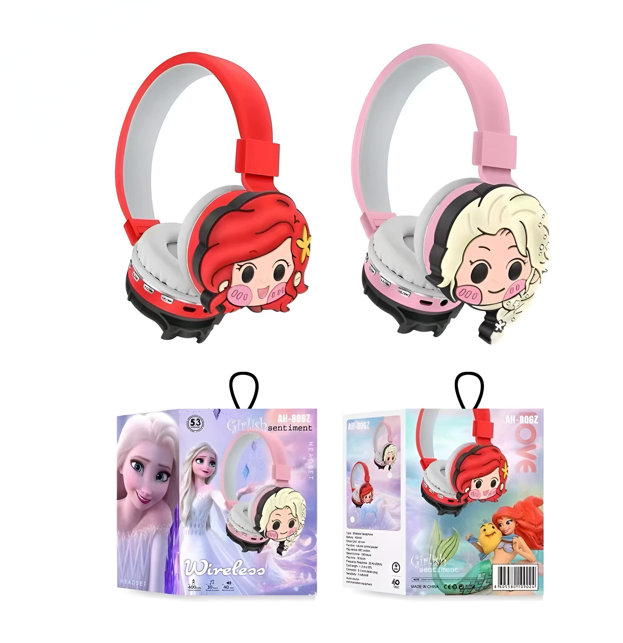 Slusalice FROZEN u rozoj boji s cartoon likovima i privlačnim pakiranjem