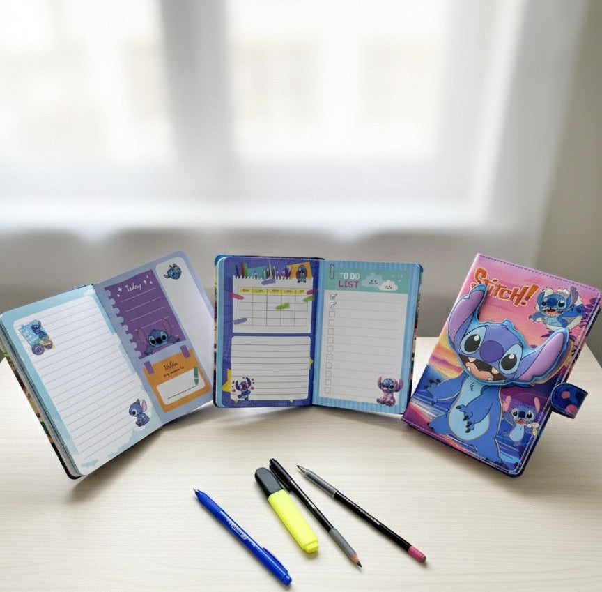 Stitch rokovnik A5 planir s bojevnim stranicama i poklopcem
