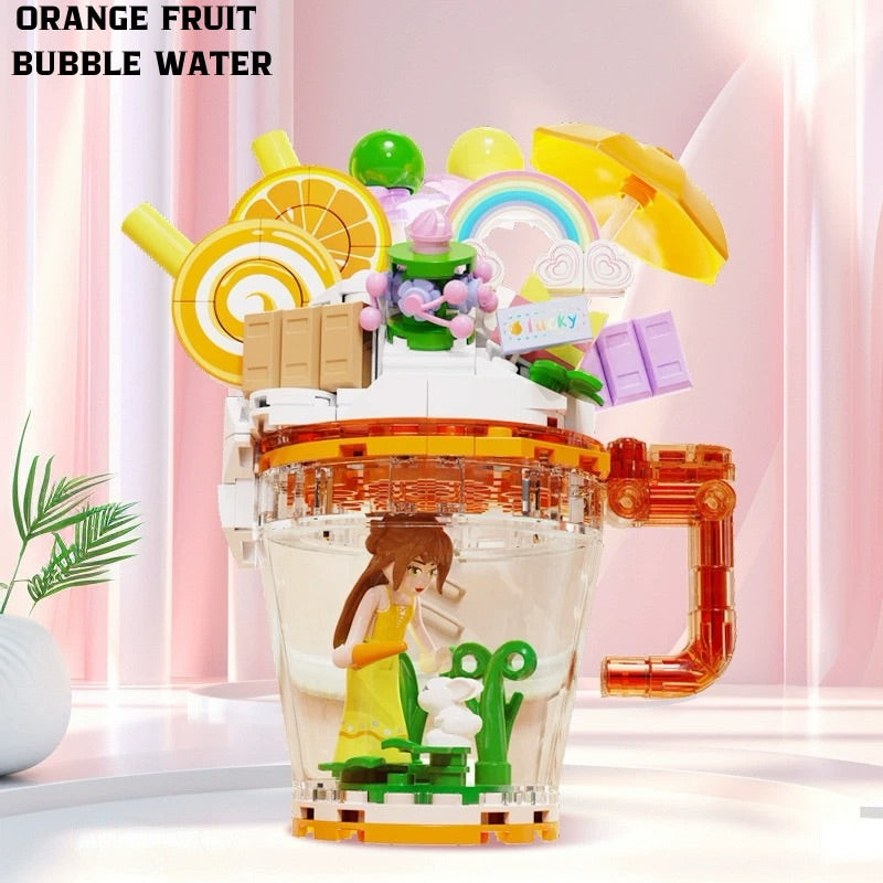 Narančina Lego voćna dispenser s mjehurićima i živahnim bojama, 1 komada kockica