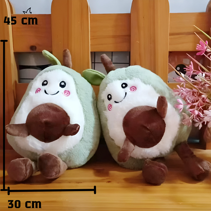 Dva plišana avokada u jastuku 45cm AVOKADO PLIŠANI JASTUK za udobnost