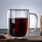 Šolja duplo staklo classic shape, prozirna dvostruka stijenka s ručkom 350ml