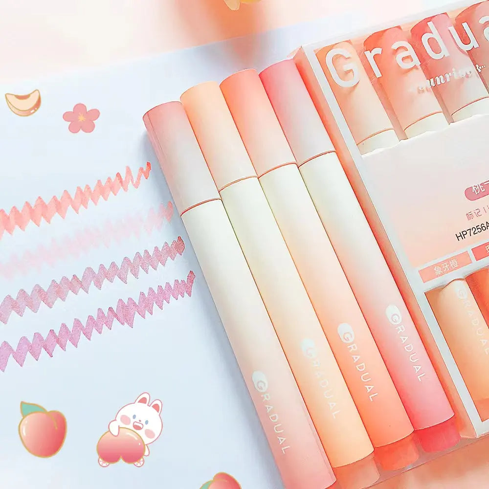 Set Pastel Markeri sadrži set highlightera u breskvastim tonovima