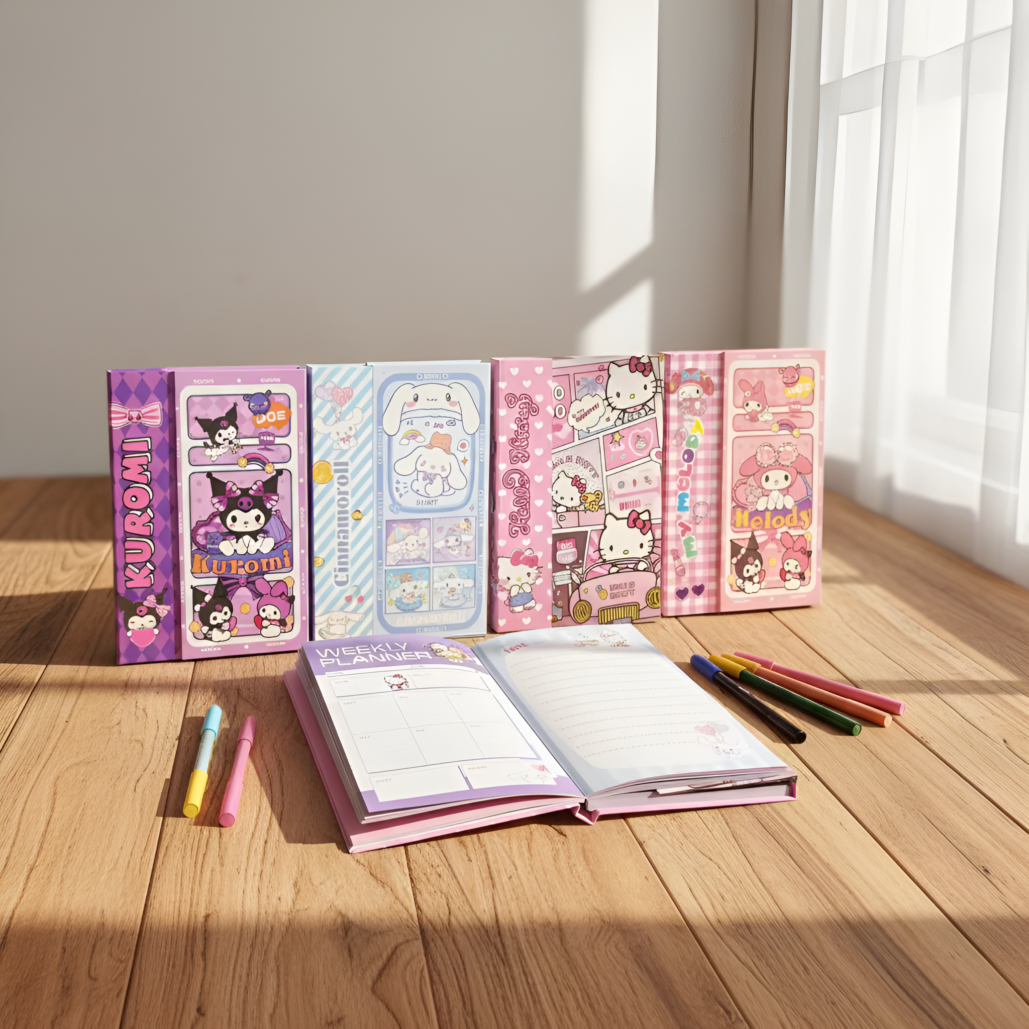 Hello Kitty planer set s magnetom A5 u pastel boji