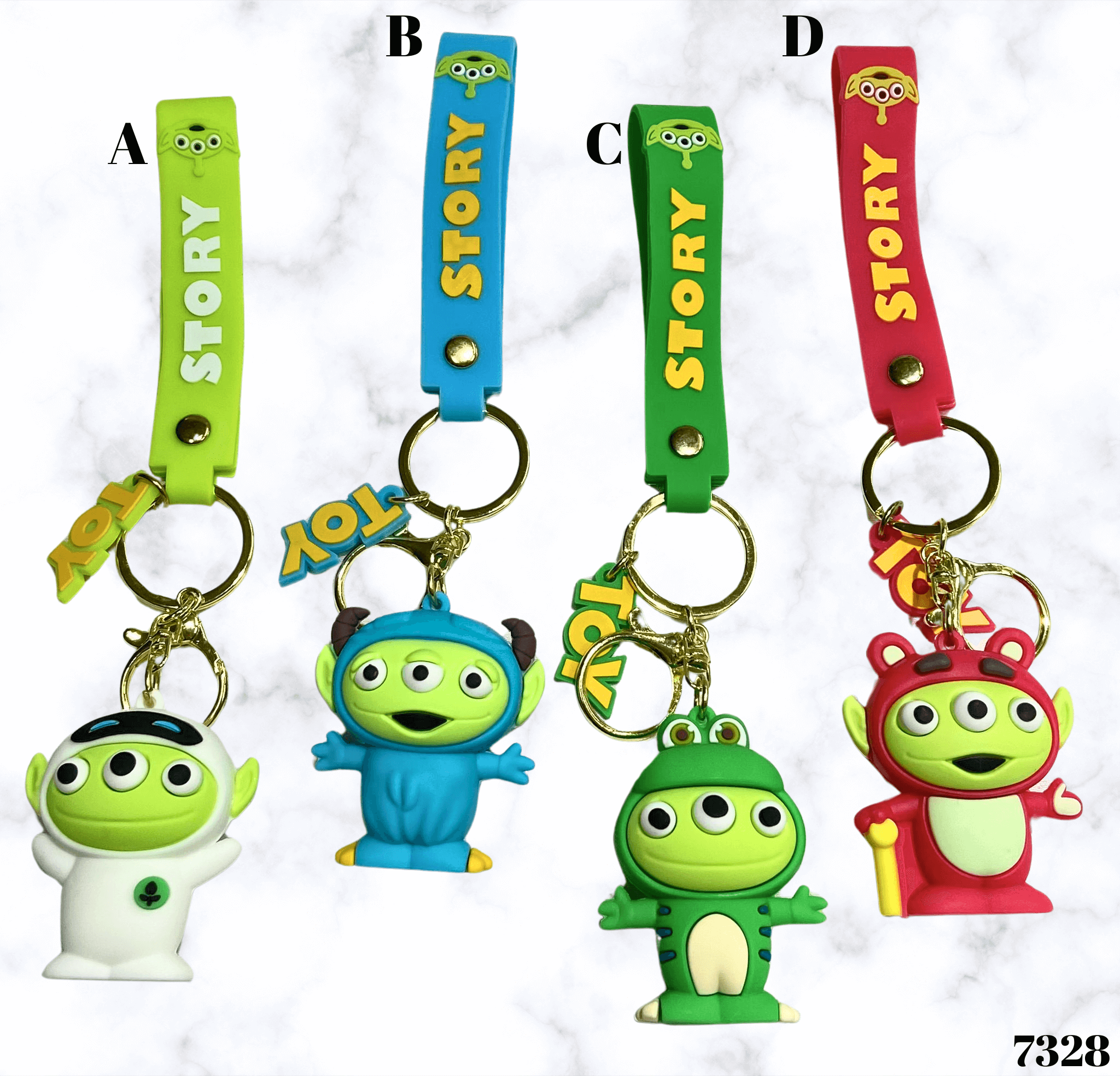 Toy Story privjesak - ključne sličice s vanzemaljcima iz Toy Story serijala