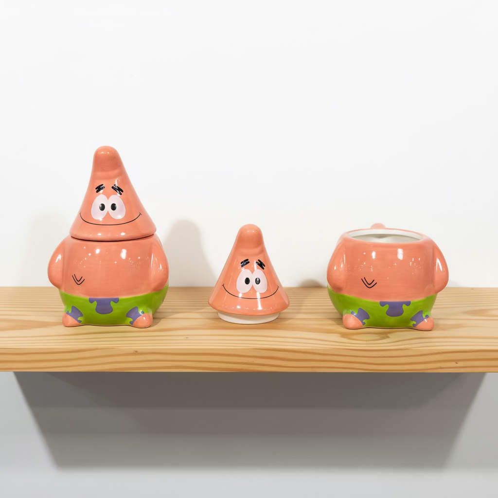 Keramička posuda Patrick Star iz Spužva Boba sa zelenim akcentima