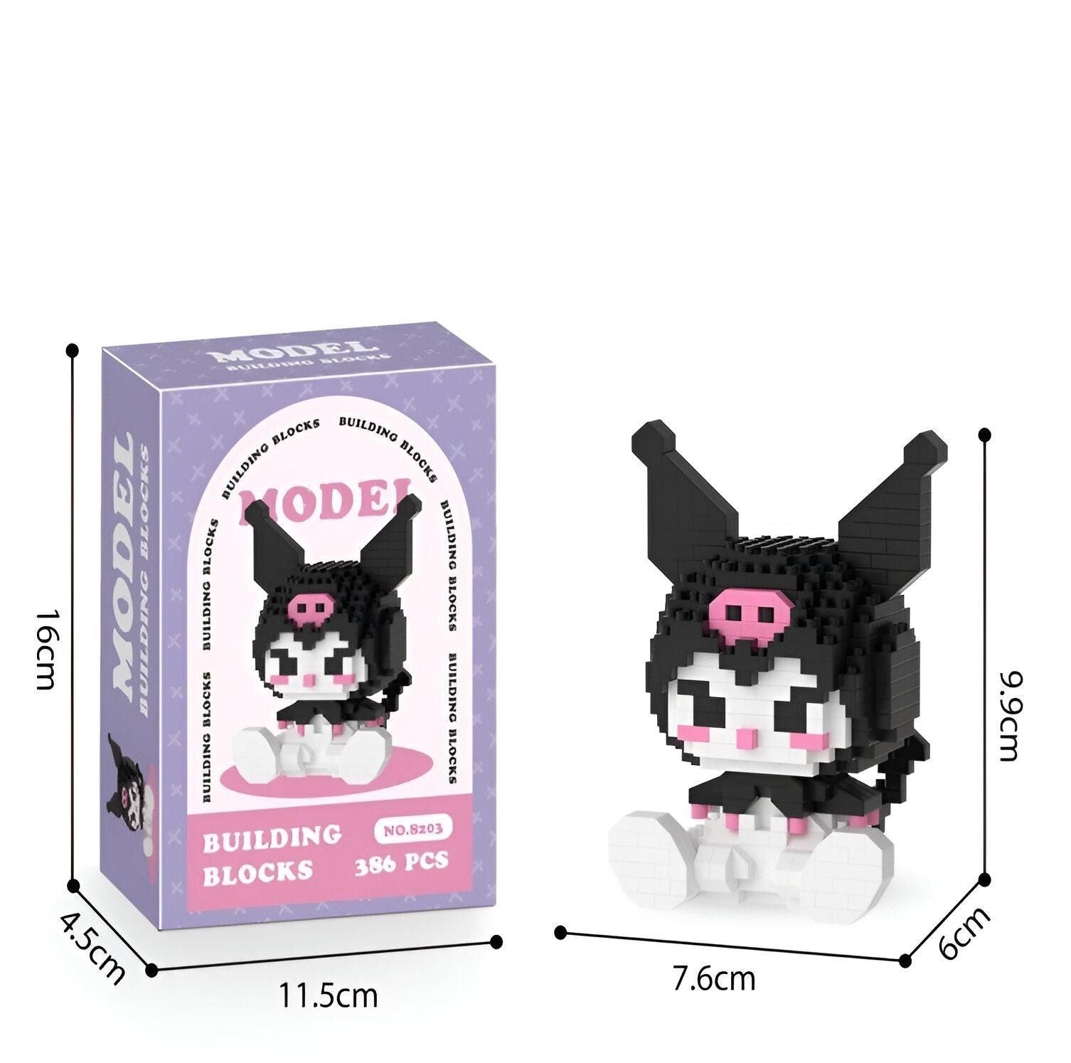 Kuromi LEGO set sa 386 kockica i dimenzijama za zabavu i kreativnost