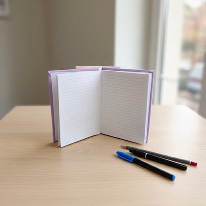 Lavender FRUIT ROKOVNIK A5 notes with lined pages and black edges