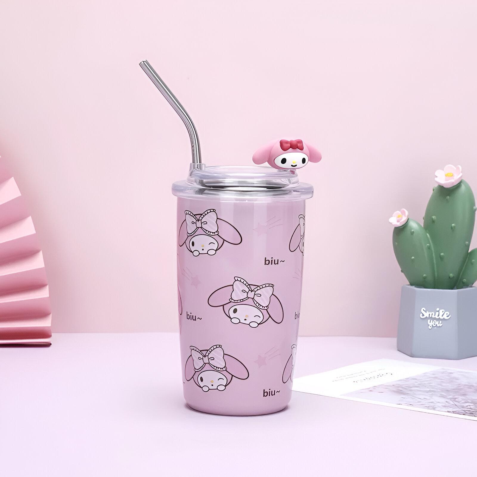 My Melody termos čaša 450ml od nehrđajućeg čelika s ljubičastim uzorkom