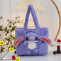Purple plush stitch torbica s ružičastim unutarnjim ušima i bijelim trbuhom