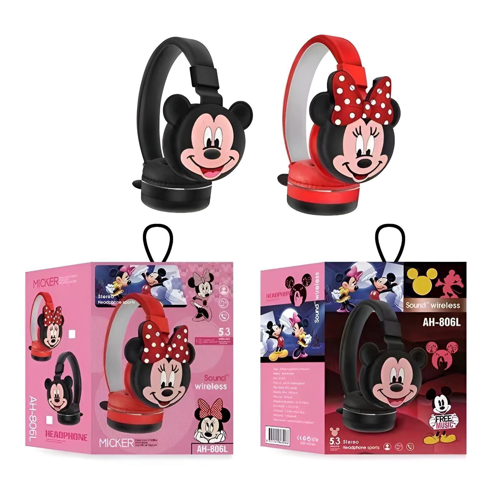 Mickey i Minnie Mouse slušalice s privlačnim paketom za ljubitelje crtanih likova