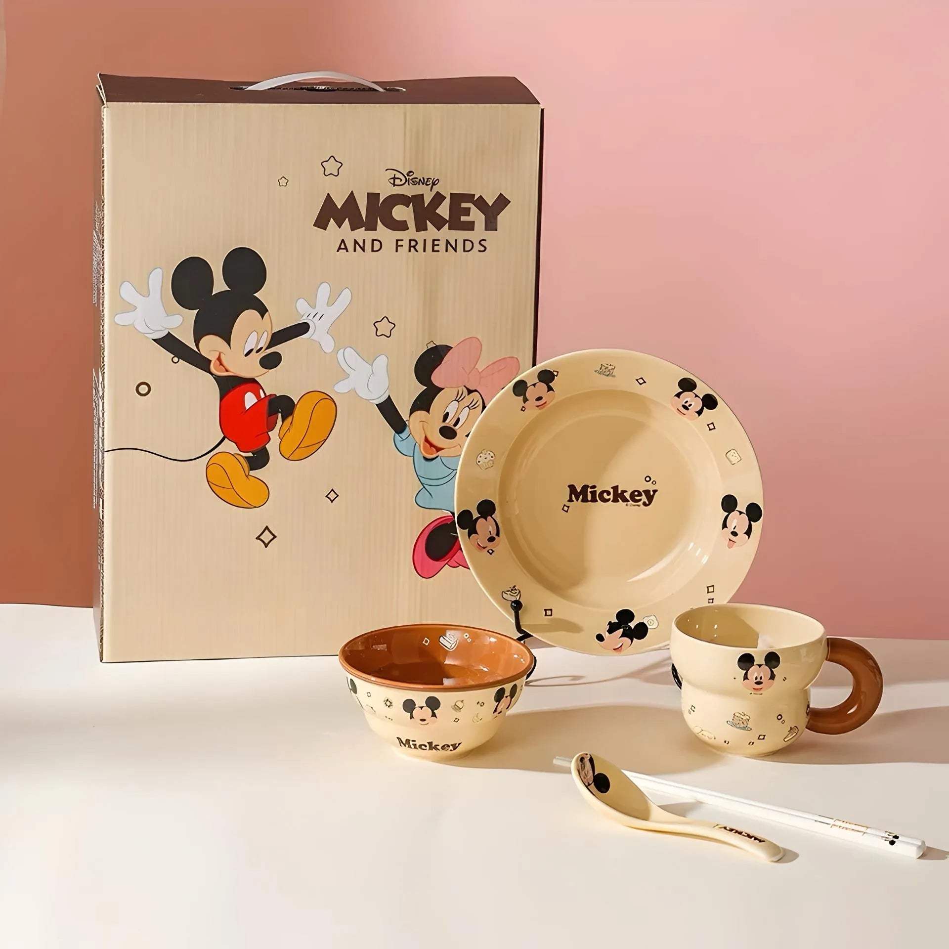 Mickey Mouse set s tanjirom, zdjelom i kašikom za razveseljenje djece