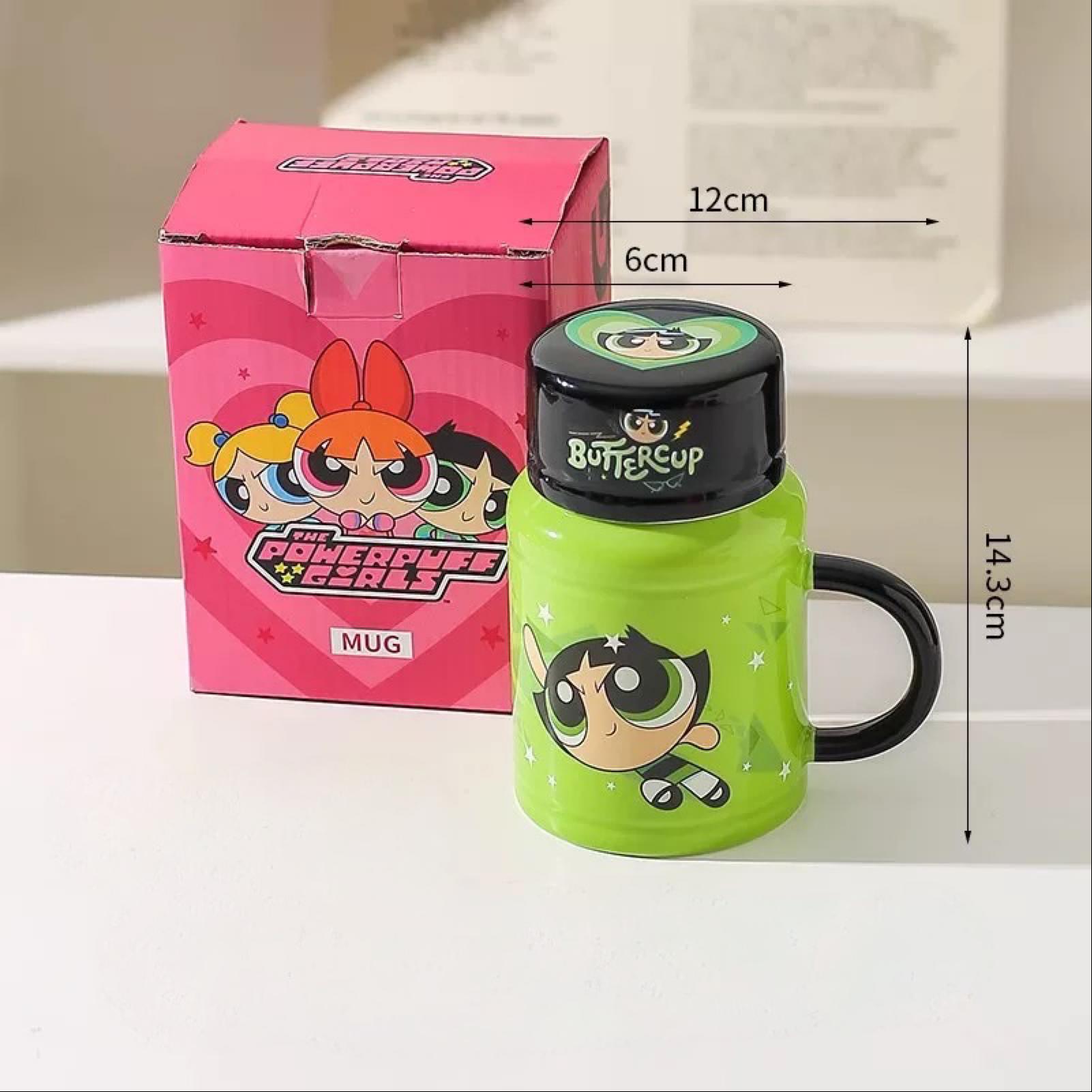 Powerpuff Girls šalica s poklopcem i kutijom, savršena za ljubitelje likova