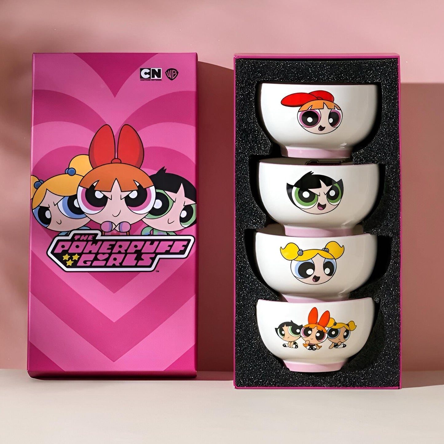 Bowl set sa Powerpuff Girls za uživanje u omiljenim napicima i jelima