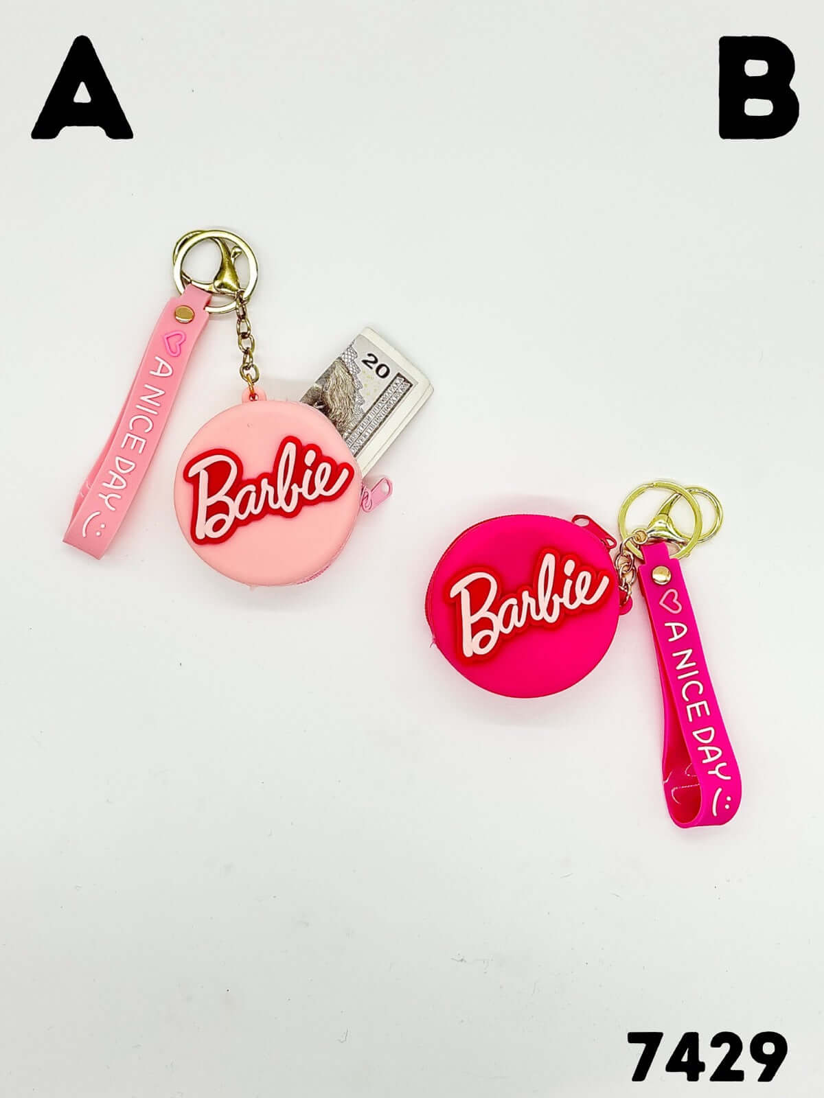 Barbie privjesak novčanik s privjescima za ključeve u raznim bojama