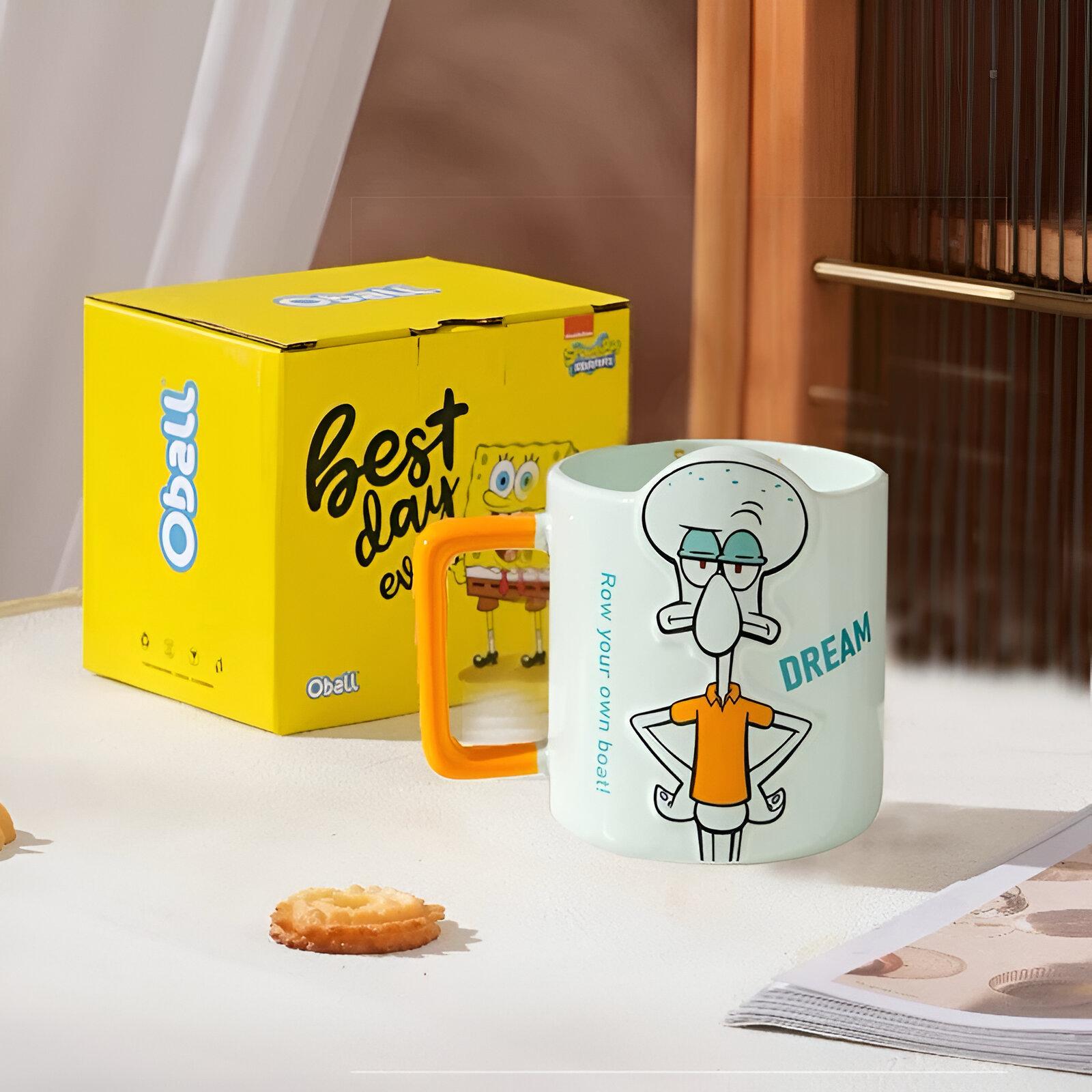 Squidward-themed mug in decorative box for fans of SpongeBob SquarePants