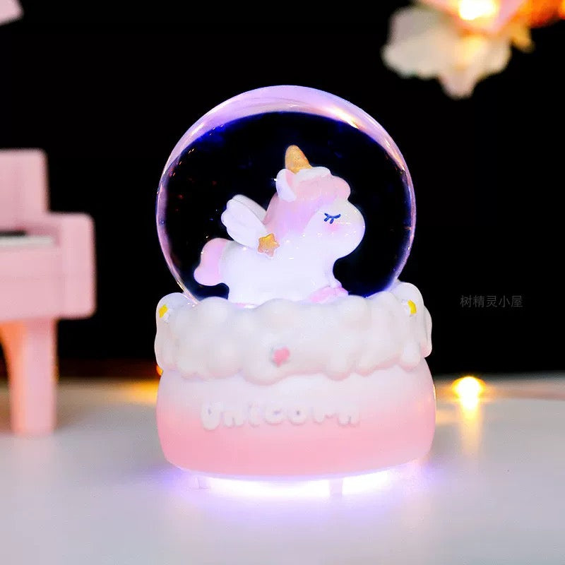 Illuminirana ukrasna kugla dekorativna s unicornom u UNICORN KUGLA