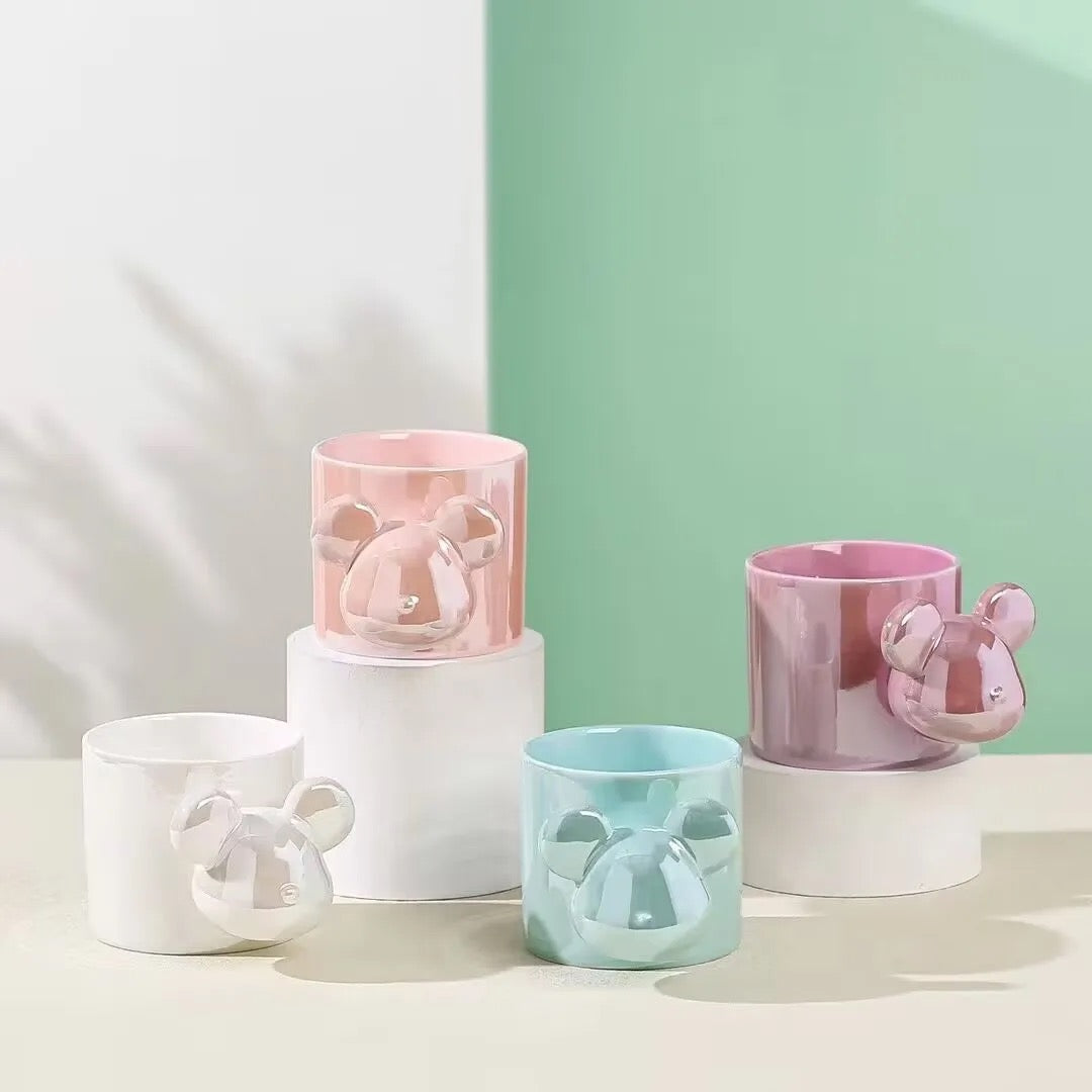 Pastelne keramičke šolje s drškama u obliku medvjedića, Bear keramička šolja