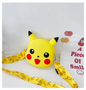 Žuta Pikachu silikonska torbica VST215 s crvenim obrazima i crnim ušima