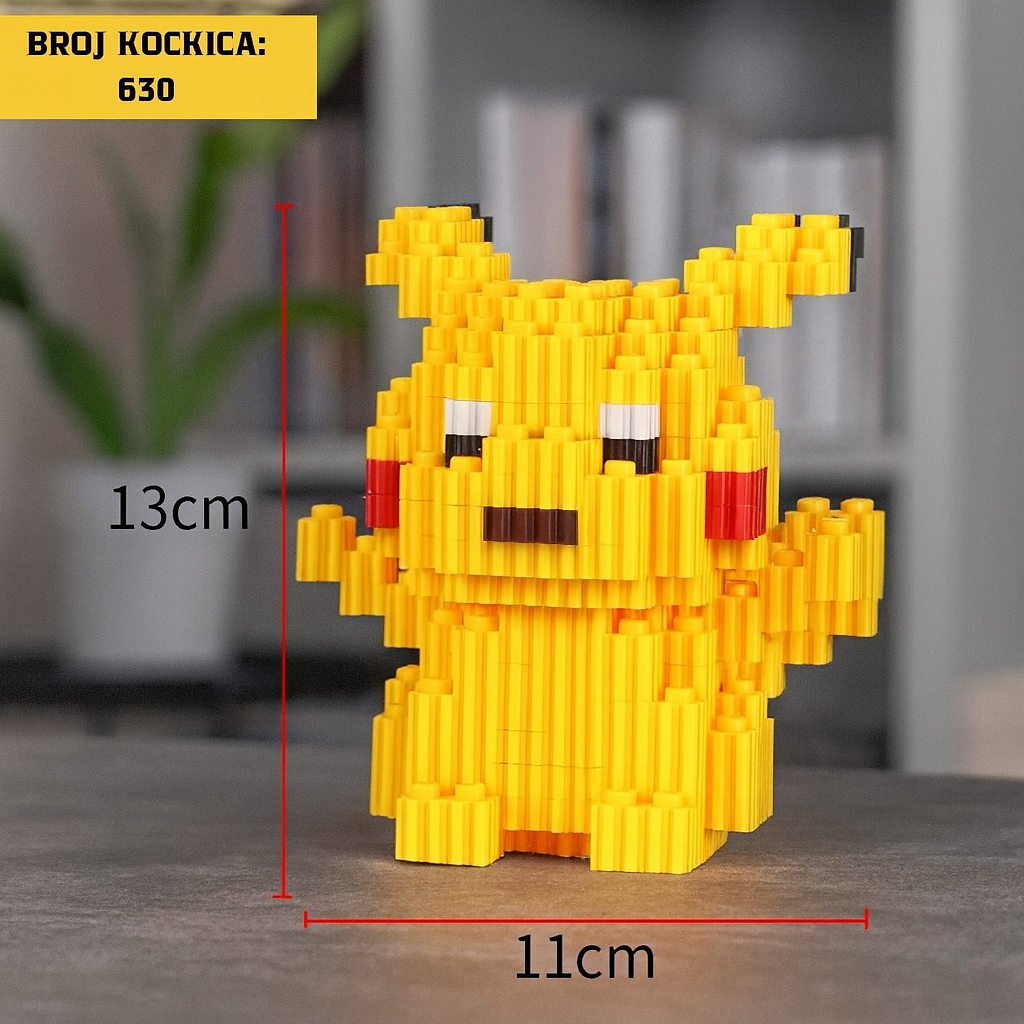 Pikachu Lego model od 630 kockica Nanoblock