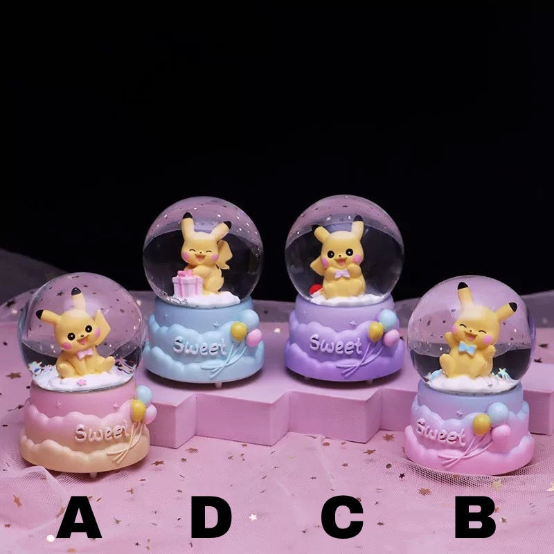 Pikachu ukrasna kugla dekorativna s pastelnim postoljima za kolekcionare