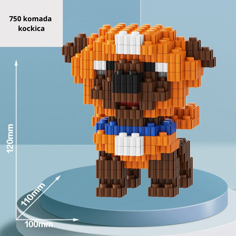 Pixelizirana figura psa iz PAW PATROL LEGO seta čajnika