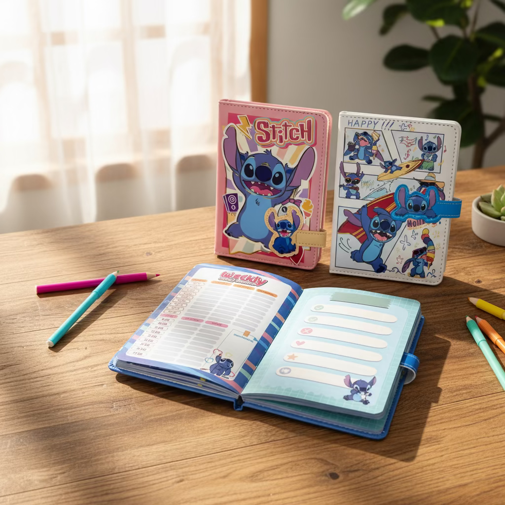 Stitch rokovnik planer s magnetom A6 i bojama