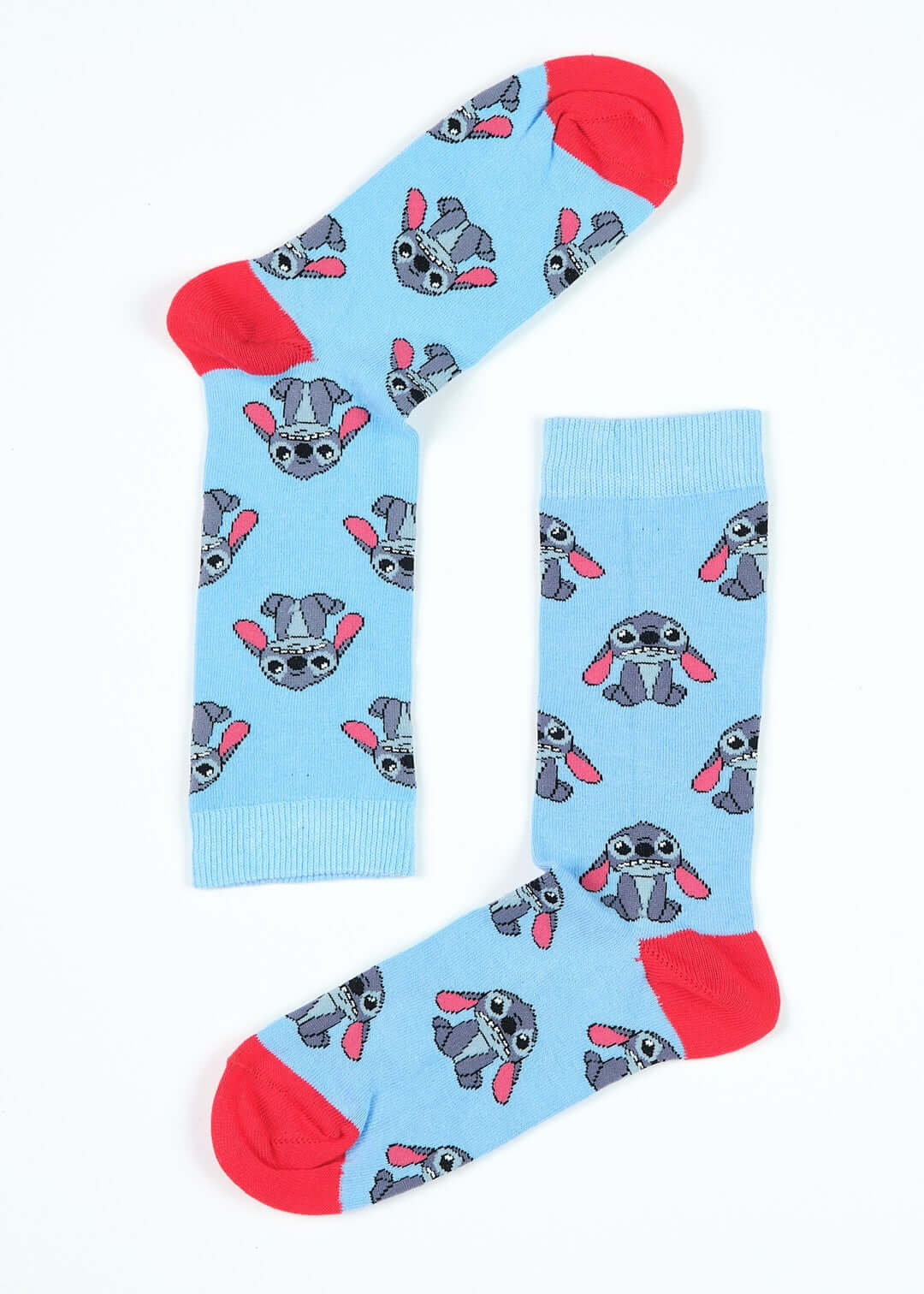 Plave čarape sa Stitch uzorkom i crvenim naglascima iz STITCH ČARAPE kolekcije