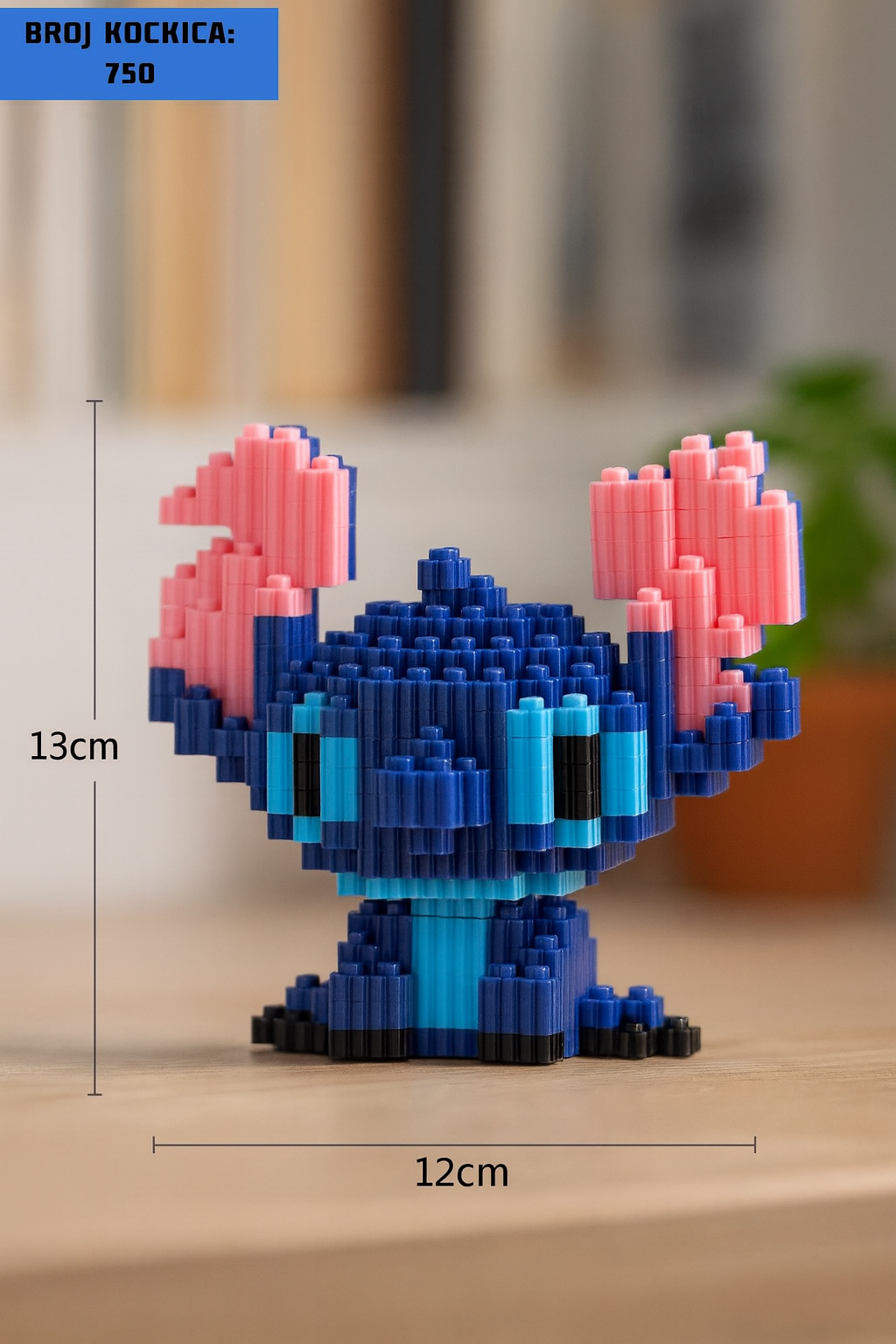 Plavi i ružičasti Stitch Lego model (Broj kockica: 750)