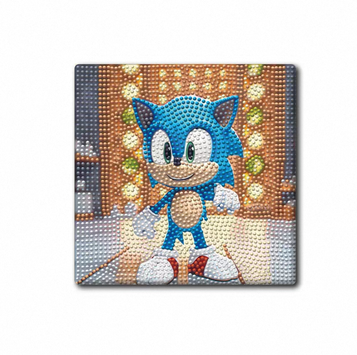 Sonic diamond painting DIY art coaster 20x20 cm