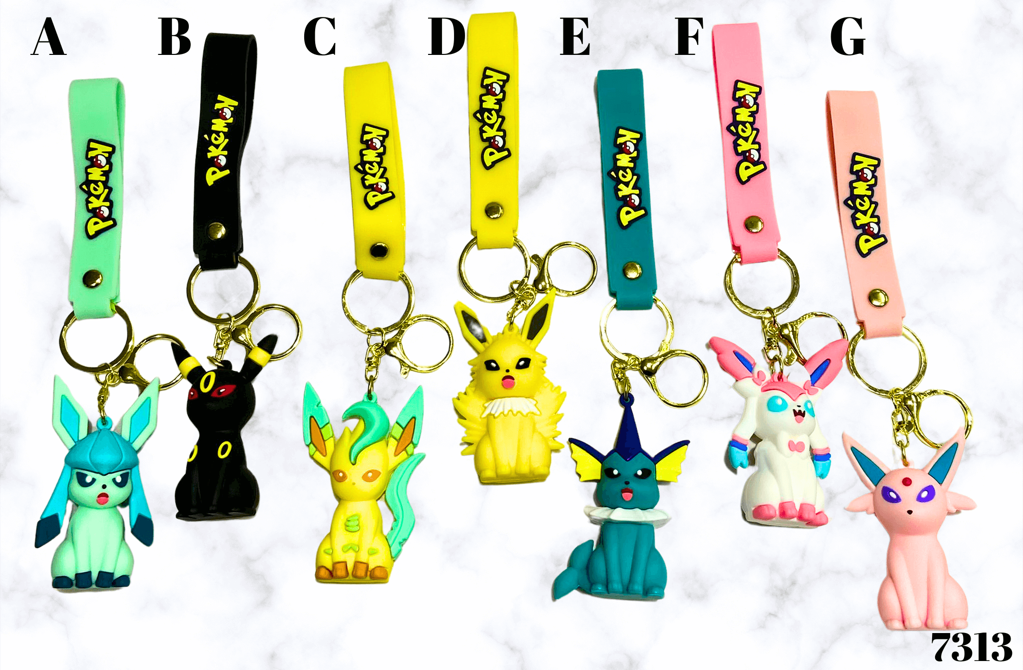 Pikachu privjesak: raznobojni keychain s popularnim Pokémon likovima