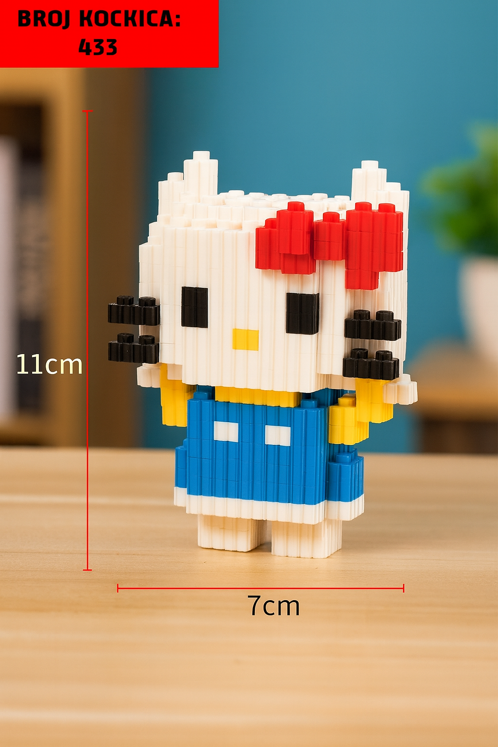 Hello Kitty Lego set s 433 kockicama u Nanoblock stilu