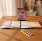Hello Kitty planer Rokovnik s magnetom A5, boje olovke i sveske