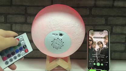 RGB BLUETOOTH MOON LAMPA I ZVUČNIK 18cm RGB Bluetooth Moon Lampa i Zvučnik 18cm - POKLON KM 45.00 umjesto KM 60.00