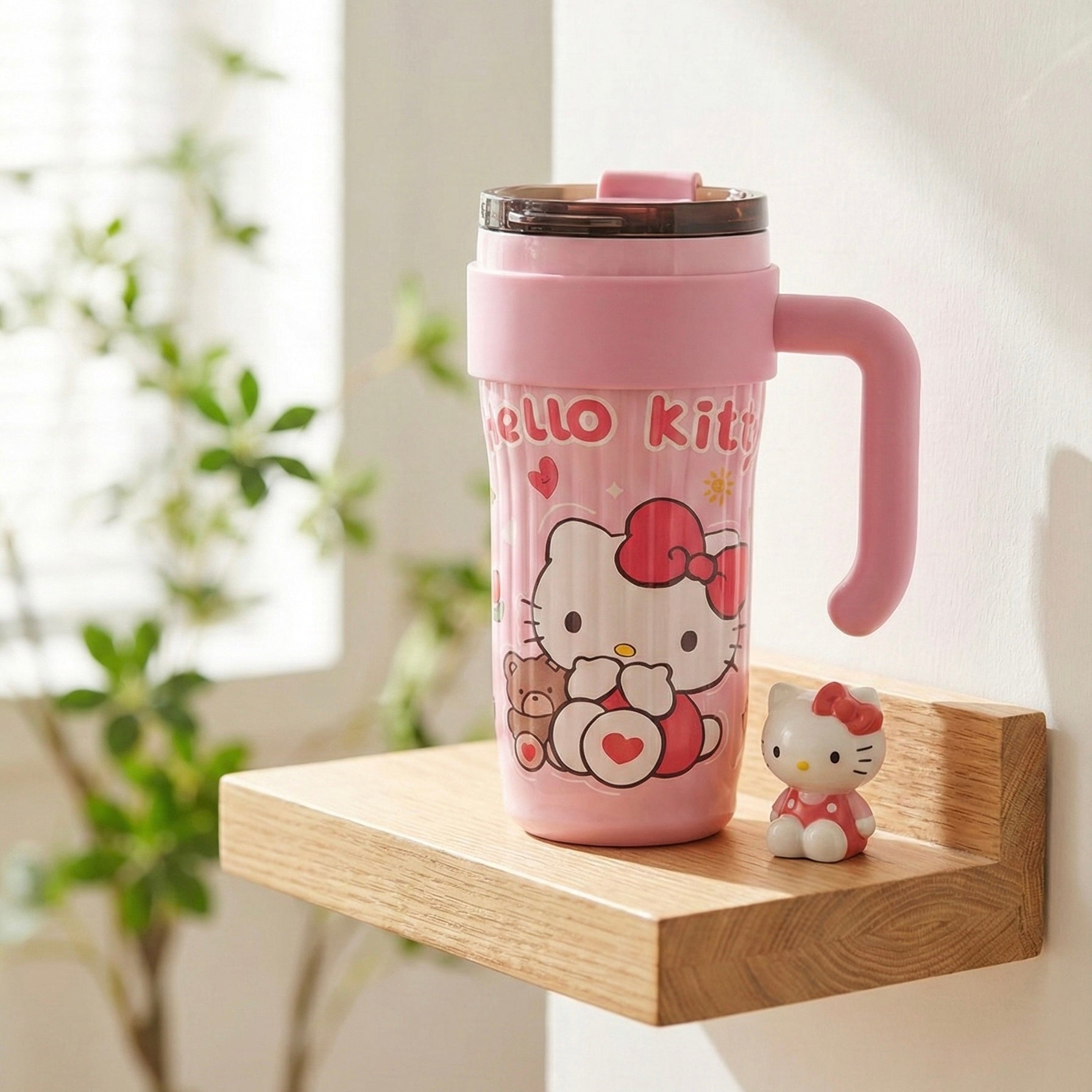 Roza Hello Kitty termo šalica 890 ml od nehrđajućeg čelika