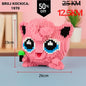Roza Jigglypuff figurina od LEGO kockica (1970), s crnim i plavim očima