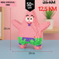 Roza Patrick Star Lego figura od 1860 kockica s zelenim i ljubičastim naglascima