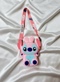 Roza Stitch silikonska torbica s kaišem Disney dizajn