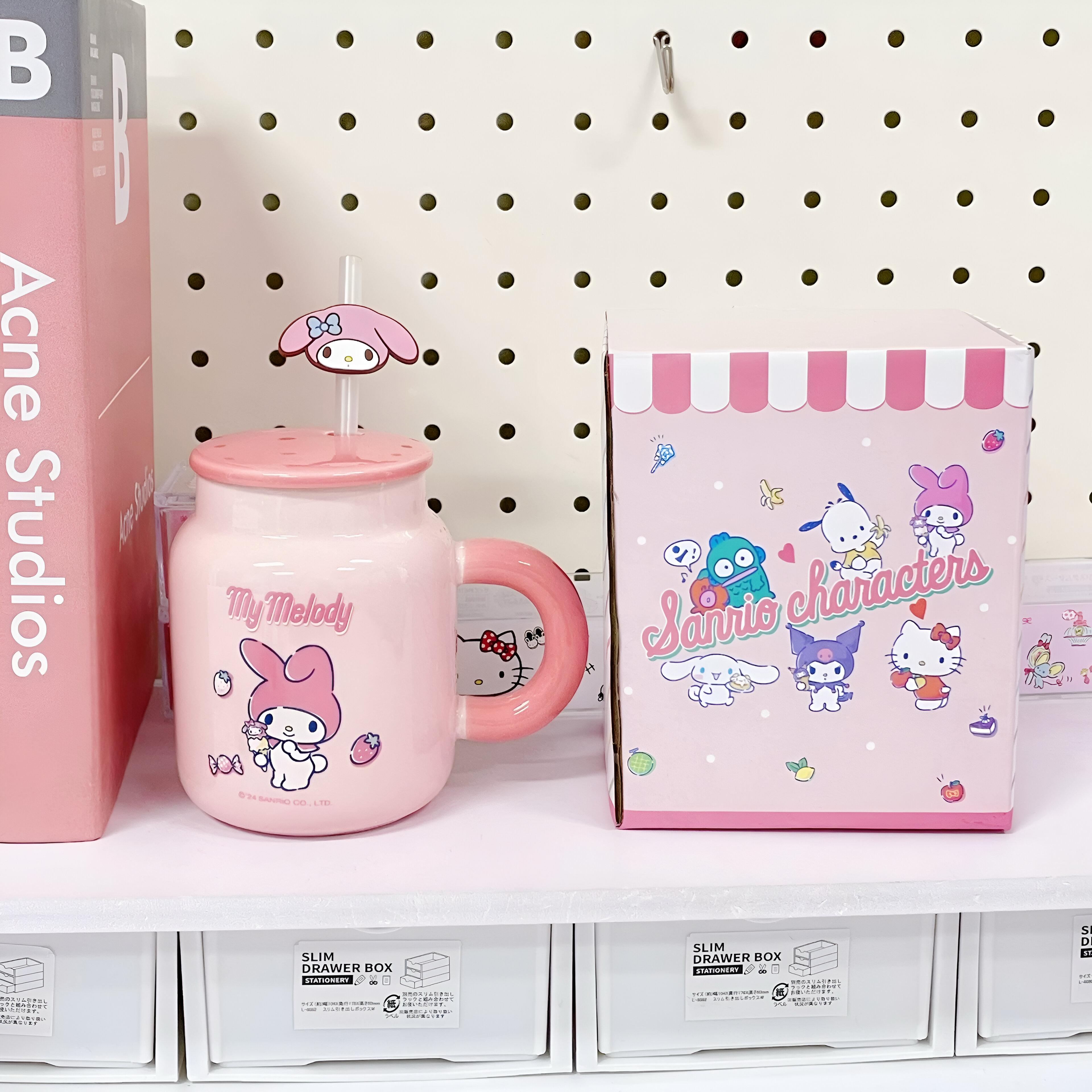 Ružičasta My Melody šolja sa slamkom i kutijom Sanrio likova