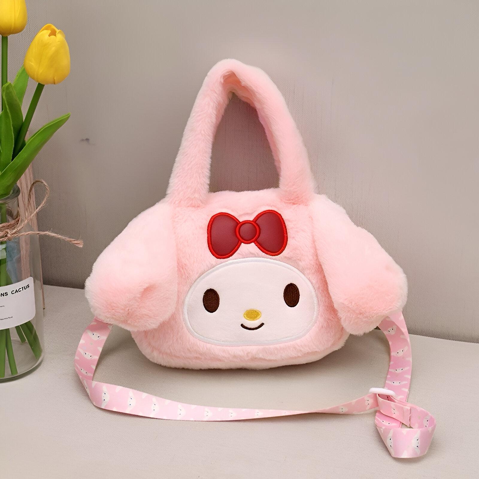 Roza My Melody plišana torbica idealna za modni dodatak ljubiteljicama