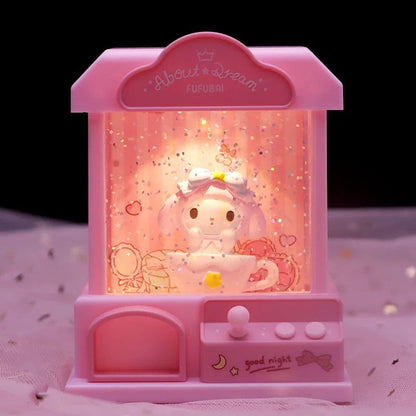 Pink claw machine nightlight in HELLO KITTY FRAME SUVENIR ukrasna kugla dekorativna