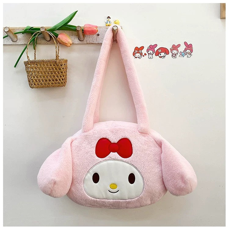 Pink plišana torbica My Melody savršena za ljubitelje torbica plišanik ruksak