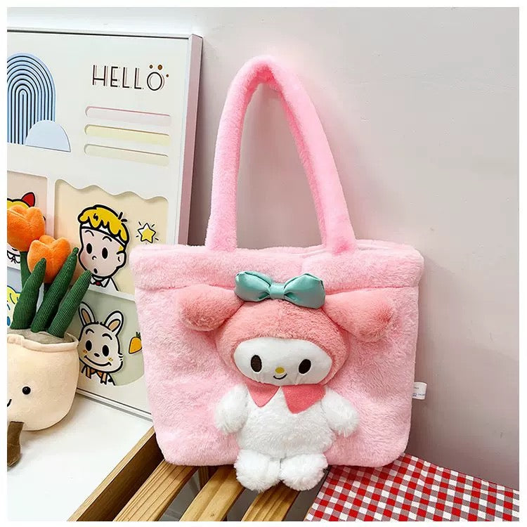 Pink plišana torbica My Melody savršena za ljubitelje plišanih torbica plišanik