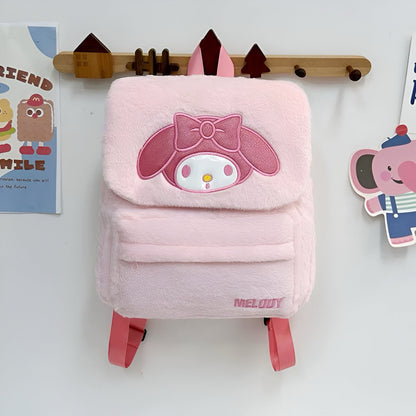 Ružičasti plišani ruksak My Melody s prepoznatljivim dizajnom