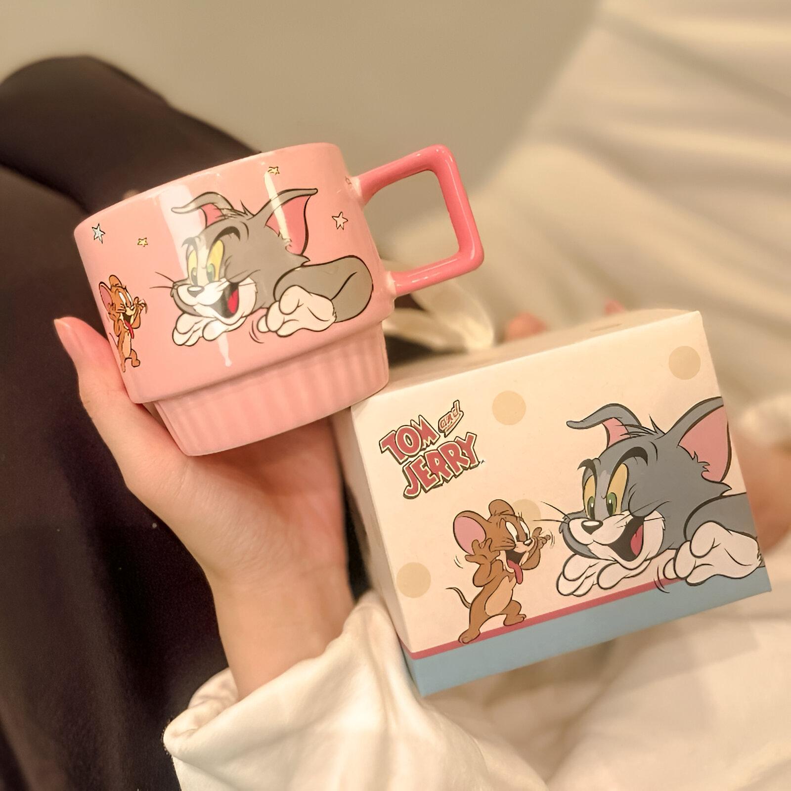 Ružičasta Tom and Jerry šolja u kutiji savršena za ljubitelje crtića