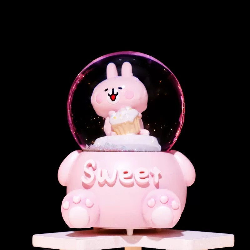 Pink bunny snow globe RABBIT KUGLA, savršena ukrasna kugla dekorativna za svaki dom