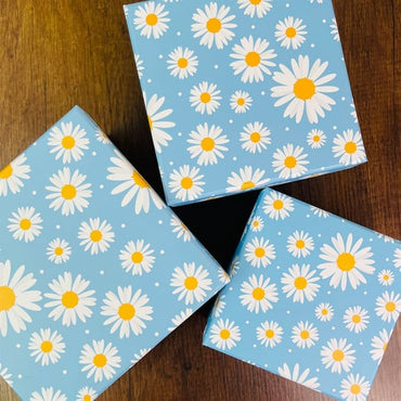 Daisy-patterned Kamilica Ukrasna Kutija idealna za pohranu i dekoraciju
