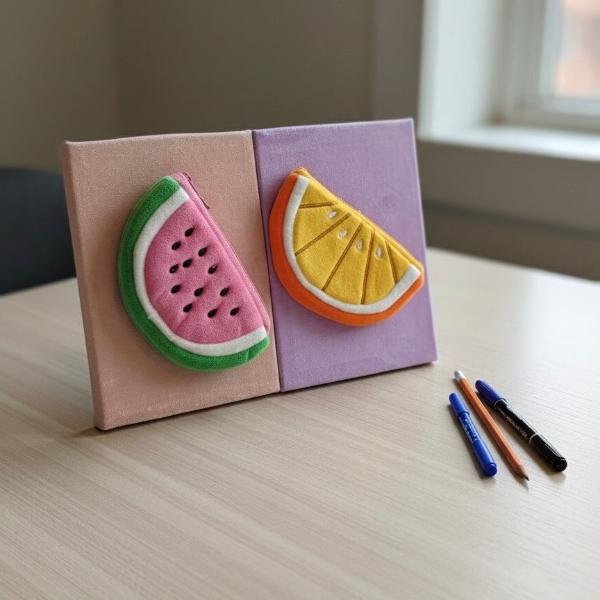 Voćni rokovnik set s lubenicom i limunom u filcu