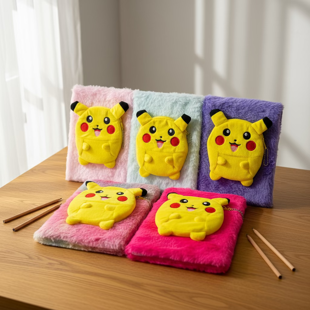 Slatka Pikachu etui za olovke A5 u pastelnim bojama s mekom teksturom
