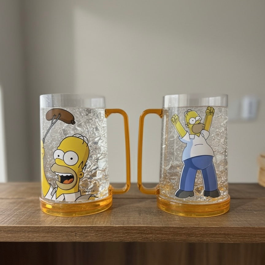 Homer Simpson pivna šolja set (500 ml) za led