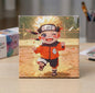 Sjajna Naruto dijamantska slika DIY 20x20 cm, crtani lik u narančastom kombinezonu